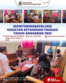 MONEV KEGIATAN KETAHANAN PANGAN TAHUN ANGGARAN 2026 DI KALURAHAN HARGOMULYO